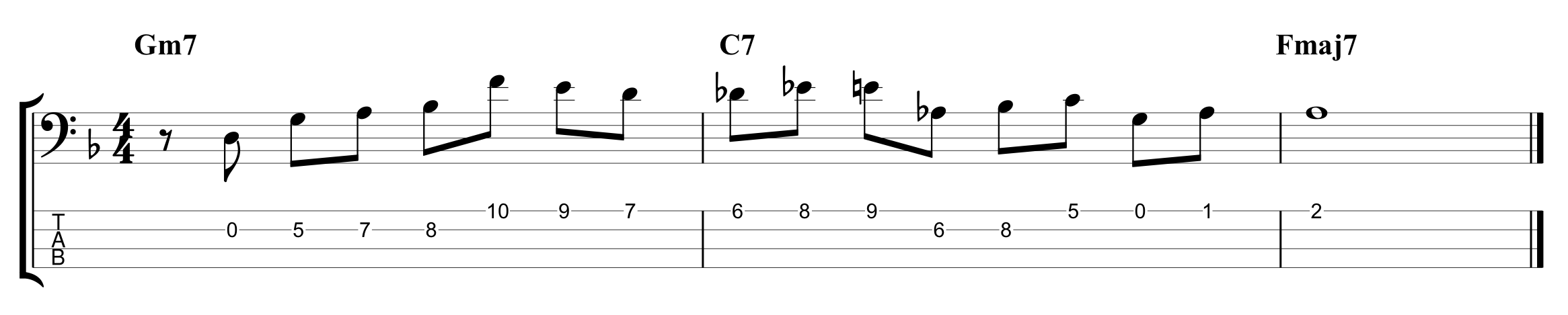 jazz bass licks