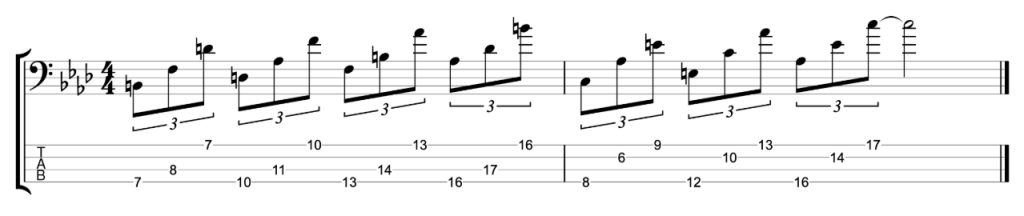 B diminished and C augmented triads