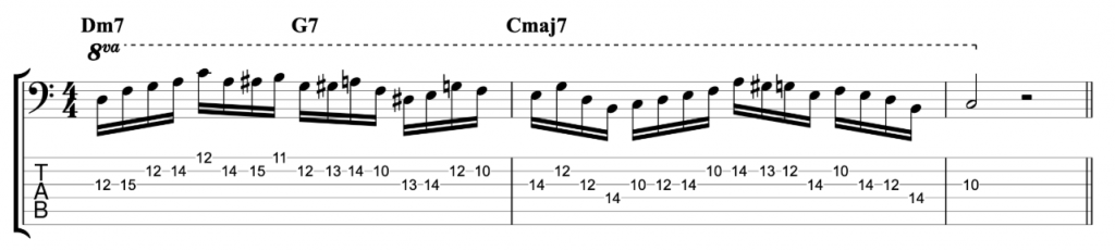 16th Note Jazz Line - Example 1