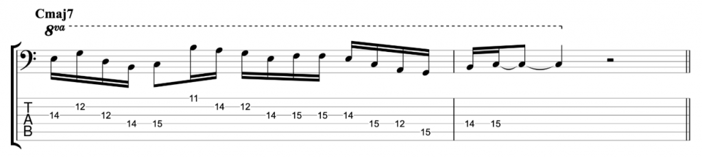 16th Note Jazz Line - Example 3