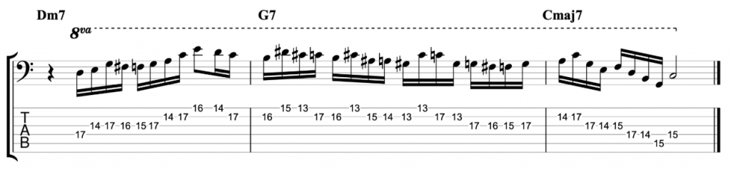 16th Note Jazz Line - Example 2