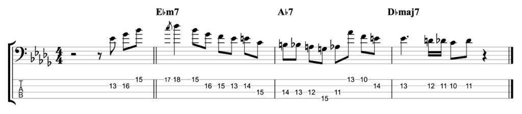 jazz bass licks