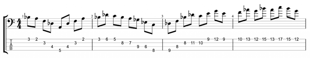 Bass Practice Workout Line