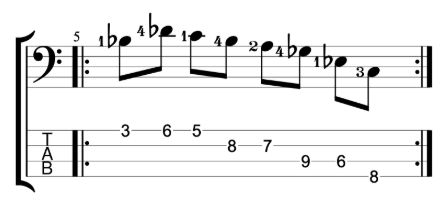 Bass Practice Workout - Bar 2 - Position Shifting