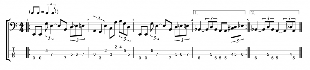 Fretless Bass Line