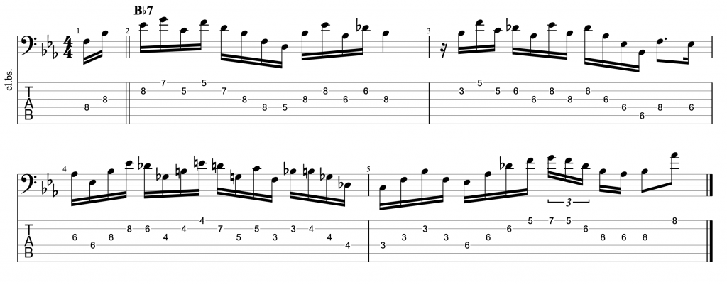 Freedom Jazz Dance on 6-String Bass