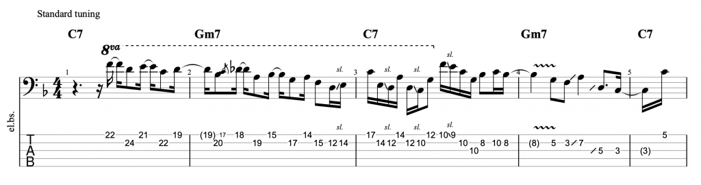 Jimmy Johnson Bass Lick on Rio Funk