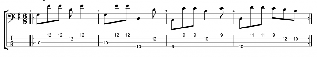 Six Eight Bass Groove #4